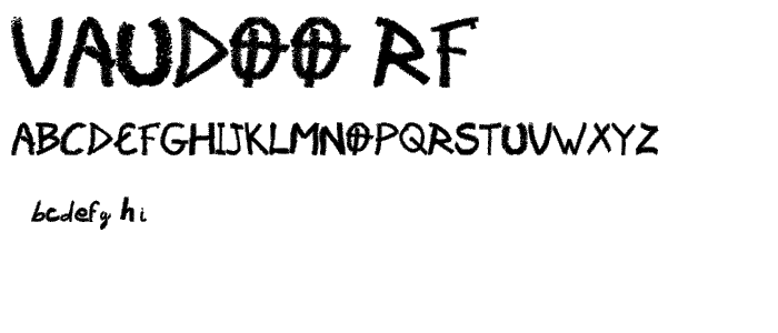 Vaudoo RF font